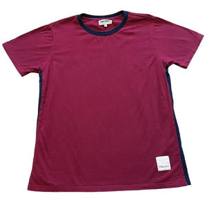 Mahanakhon Skate Club Maroon and Blue Crew Neck Short Sleeve T-Shirt, Size XL